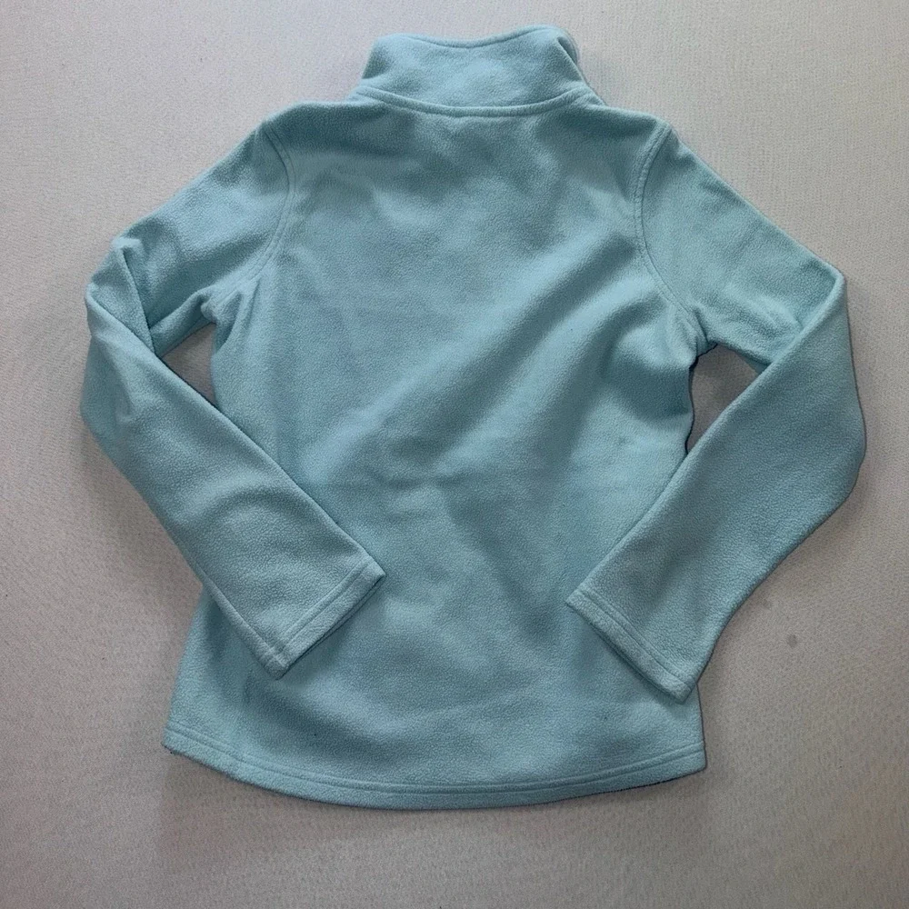 Old Navy Active Girls Light Blue Fleece 1/4 Zip Pullover Size Medium